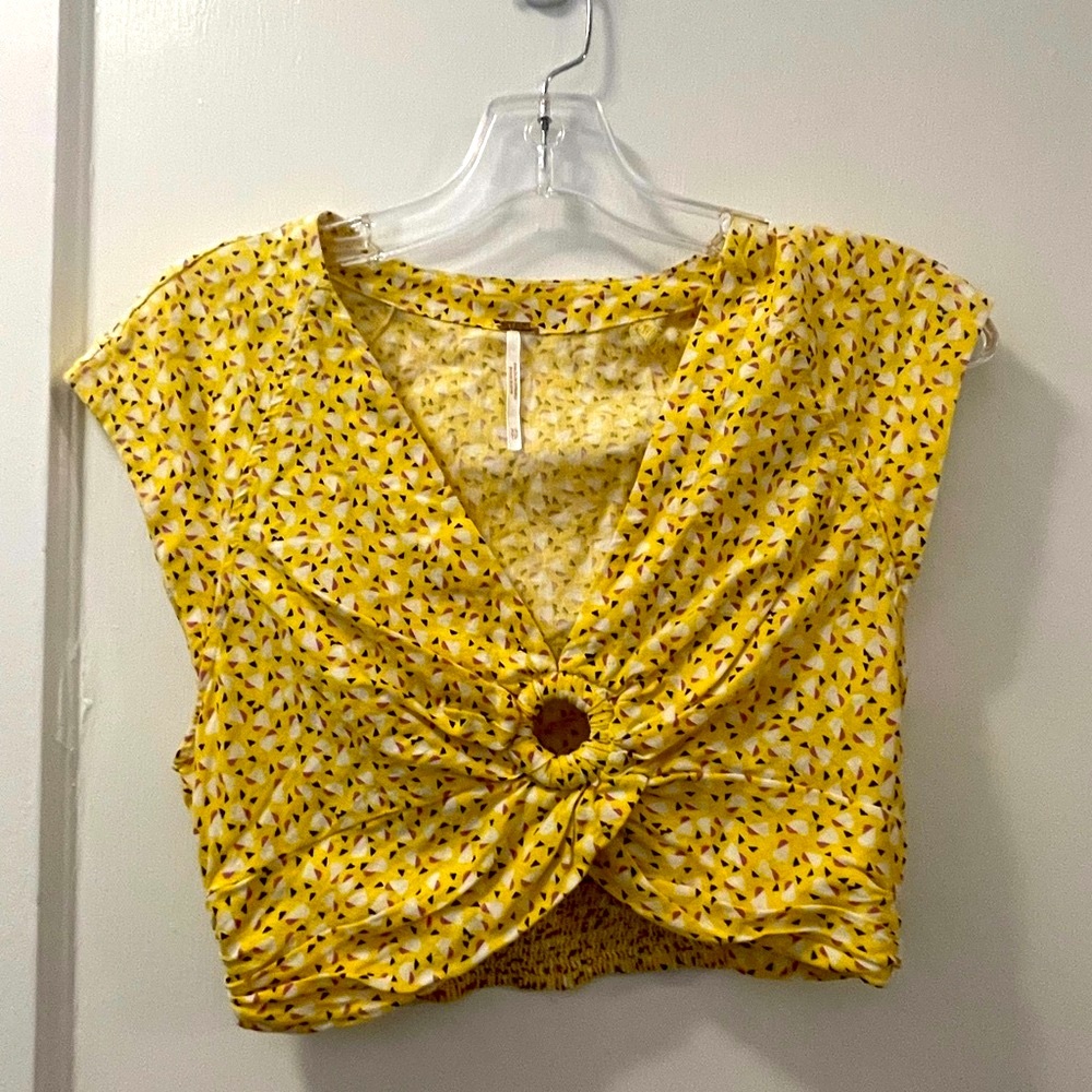 Free People Havana Honey Printed Top